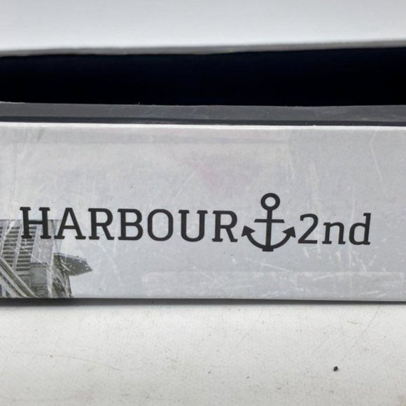 Harbour 2nd Men's Brown Pocket Size Slim Style Luja Flap Zipper Leather Wallet - Picture 5 of 5